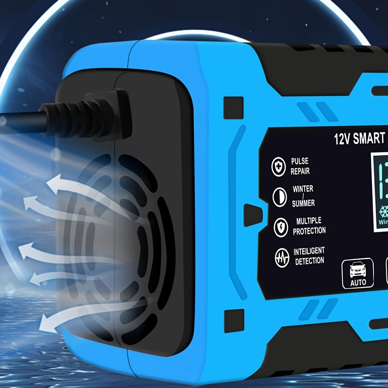 6-амперное 12В умное полностью автоматическое зарядное устройство для свинцово-кислотных аккумуляторов. Евроразъем.