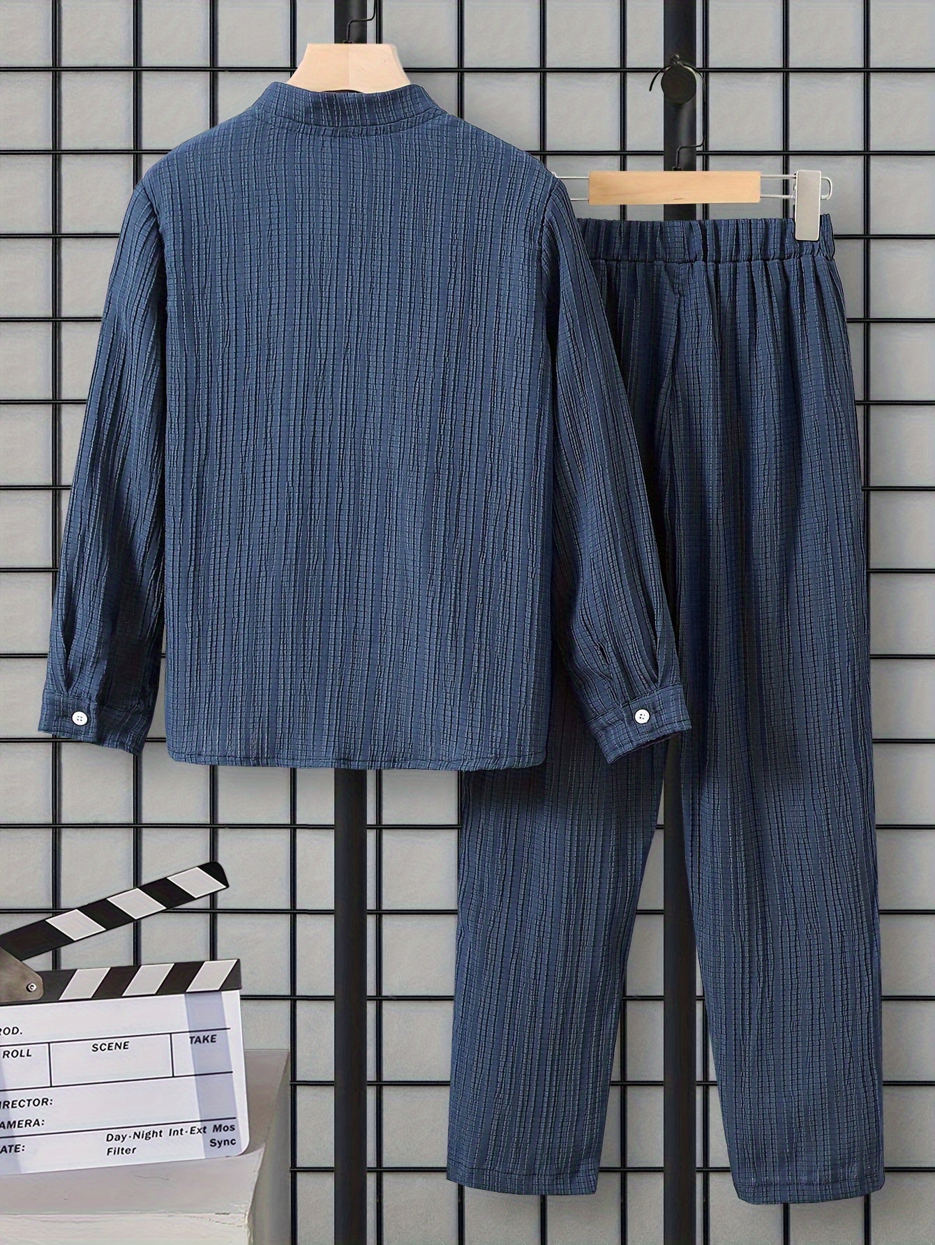 Boys 2-Piece Casual Outfit Set Long Sleeve Shirt and Pants Spring Autumn