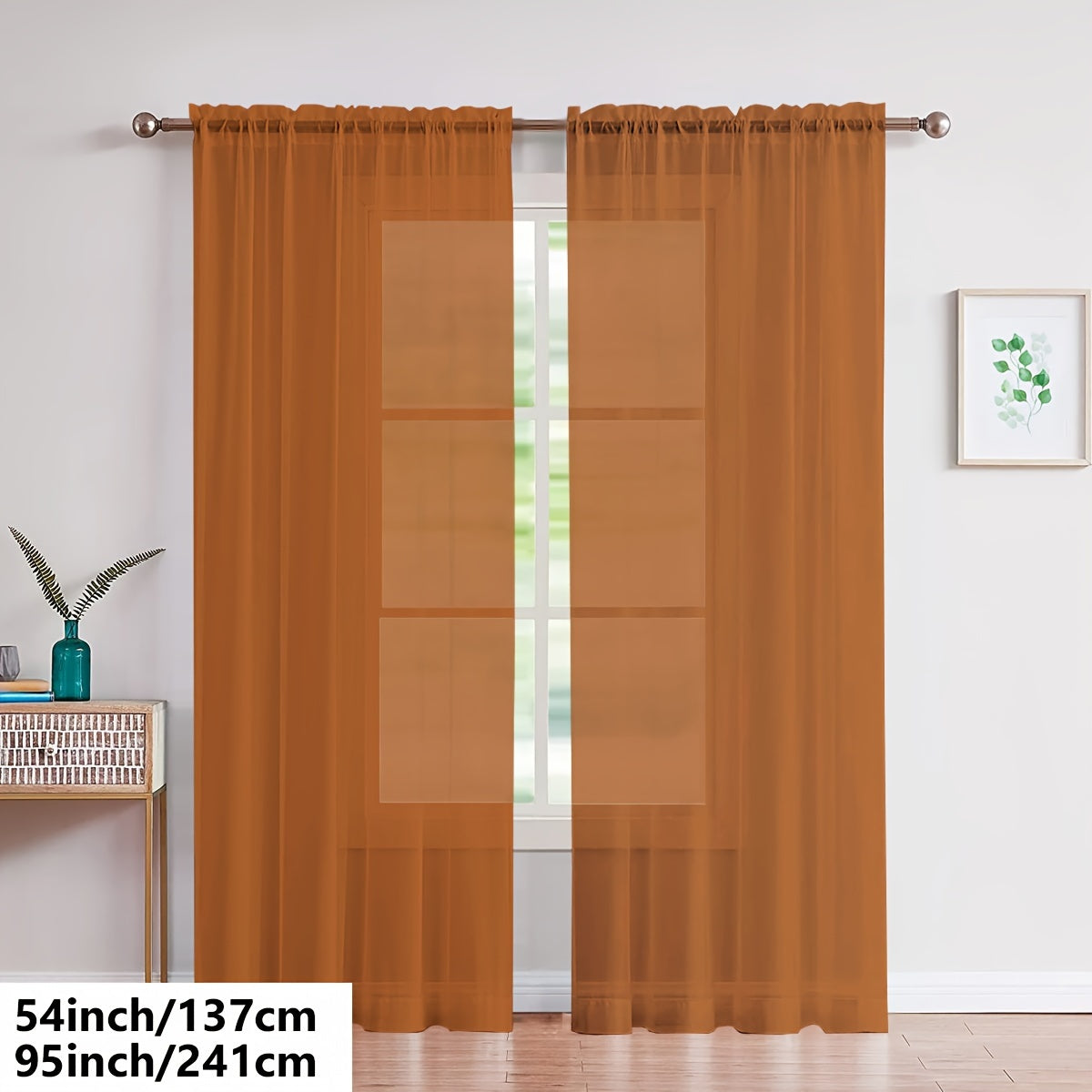 Cortinas de gasa blancas ligeras para sala de estar y dormitorio, transparentes, para barra