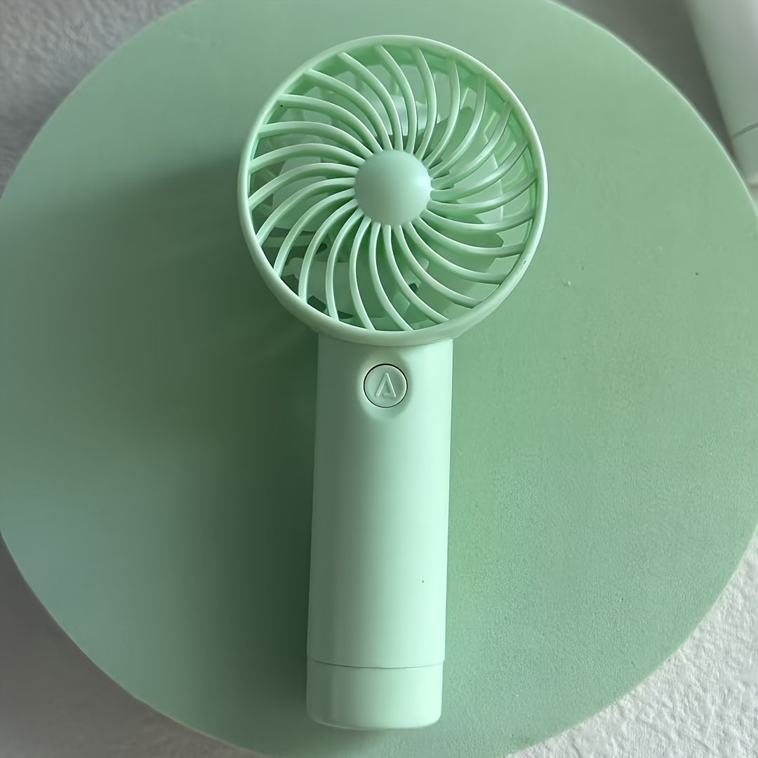 Portable Handheld Mini Fan USB Rechargeable Lithium Battery Compact Personal Cooling Fan