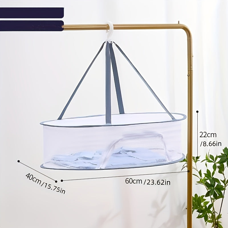 Foldable Mesh Drying Rack with Zipper for Food Dehydration 1-3 Tier Fruit Vegetable Herbs