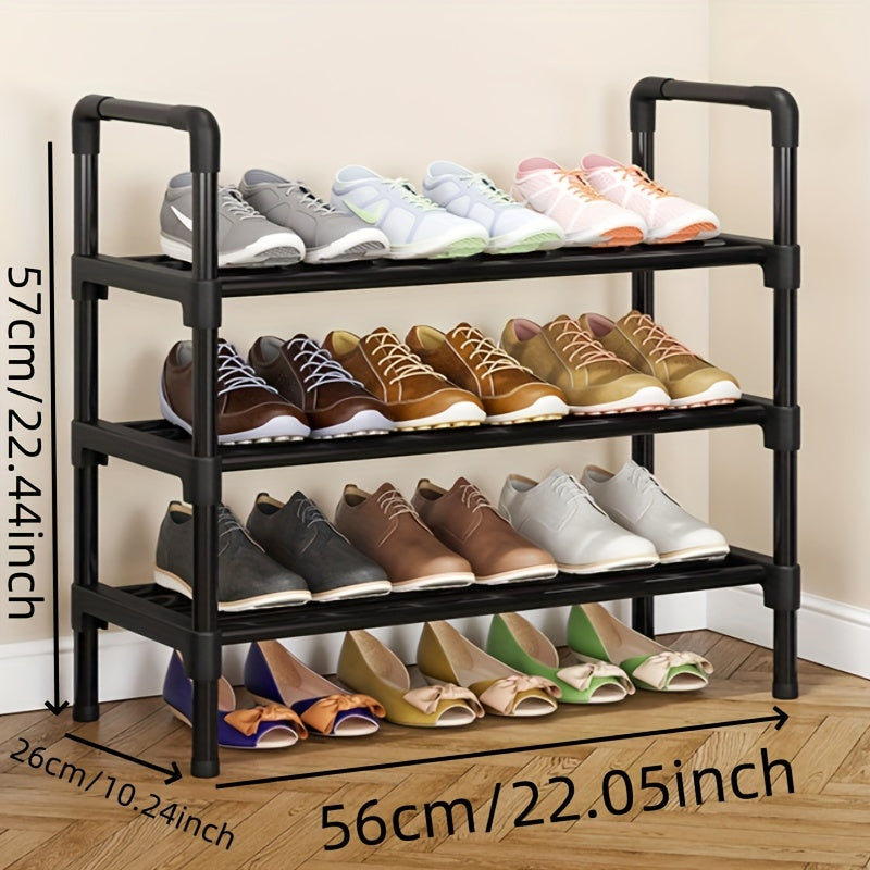 Metal Shoe Rack with Multi-Tier Design Large Capacity Entryway Closet Organizer