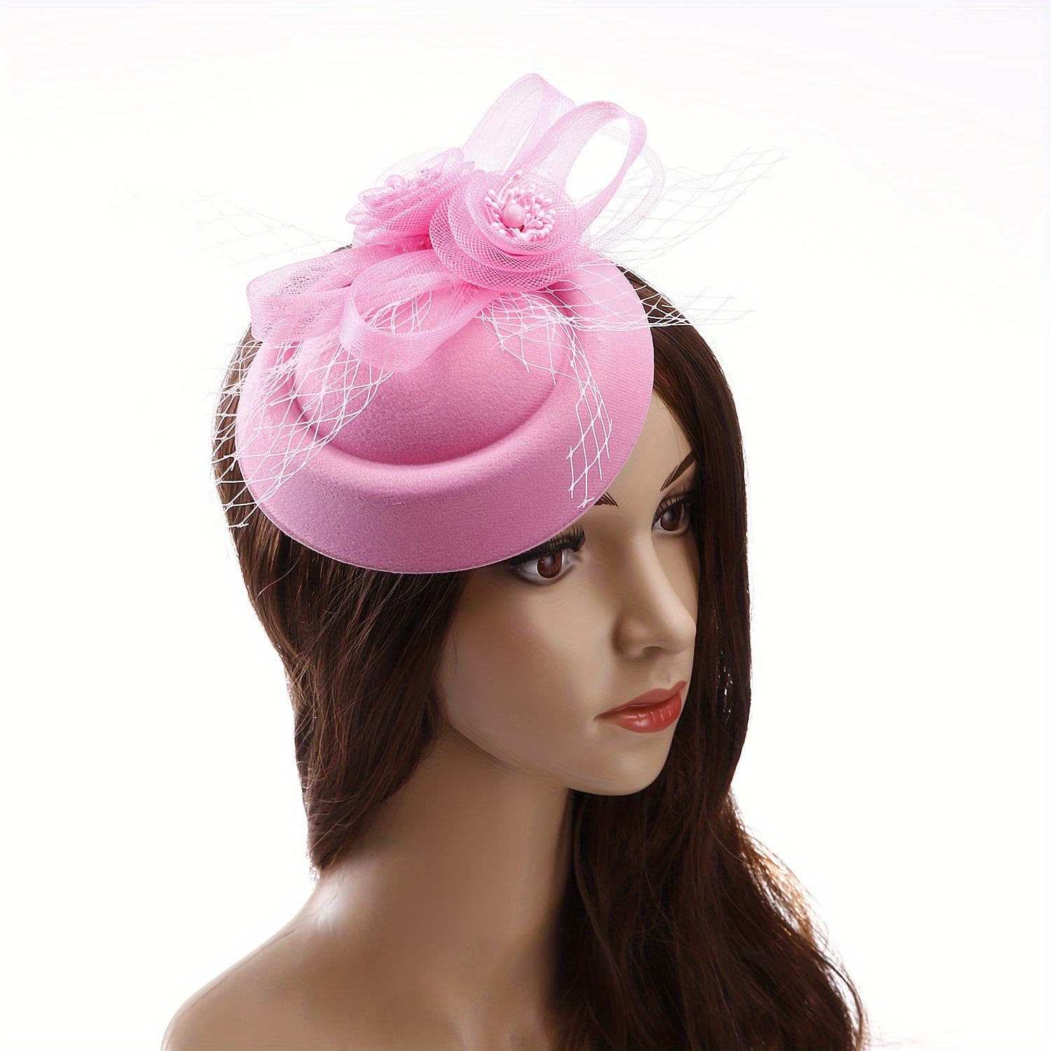 One piece Women's Flower Veil Mesh Balletcore Bow Fascinator, Choyxonalar, Tug'ilgan kunlar, Ot sporti tadbirlari, to'ylar, cherkov xizmatlari yoki boshqa har qanday maxsus tadbirlar uchun mukammal. Oson attachment uchun qulay klip bilan ta'minlangan.