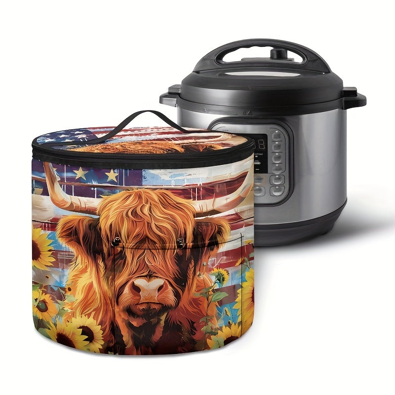 Polyester Pressure Cooker Cover Insulated Zipper Tote Fits Most Electric Pressure Cookers and Air Fryers