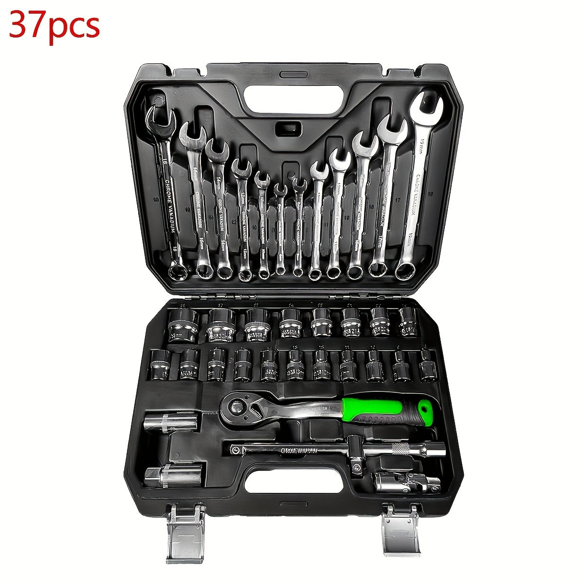 121-Piece Socket Wrench Set with 72-Tooth Ratchet and Tools for Vehicle Maintenance