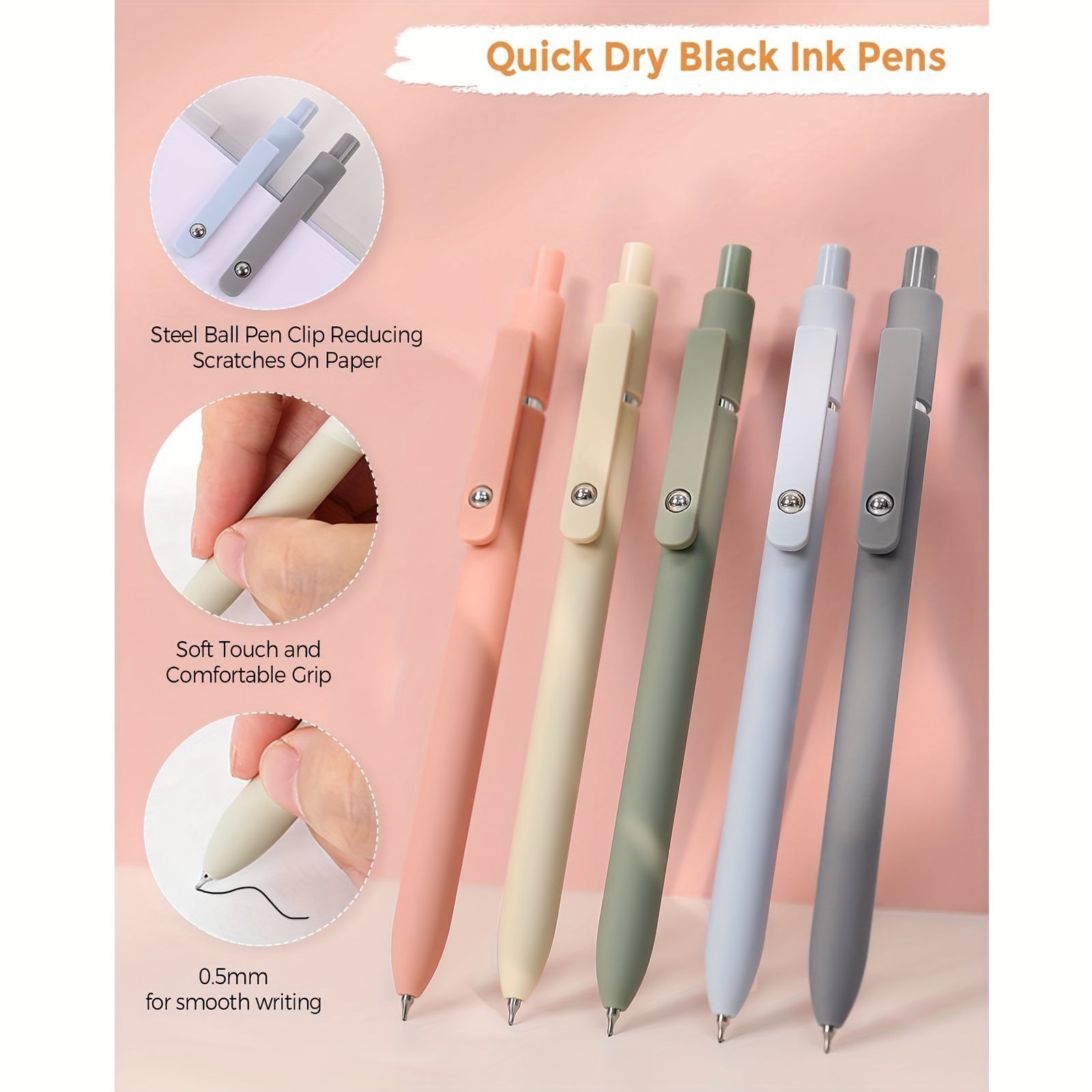 Set de papelería de 44 piezas con estuche grande para lápices, resaltadores, bolígrafos de gel y lápices mecánicos para la escuela