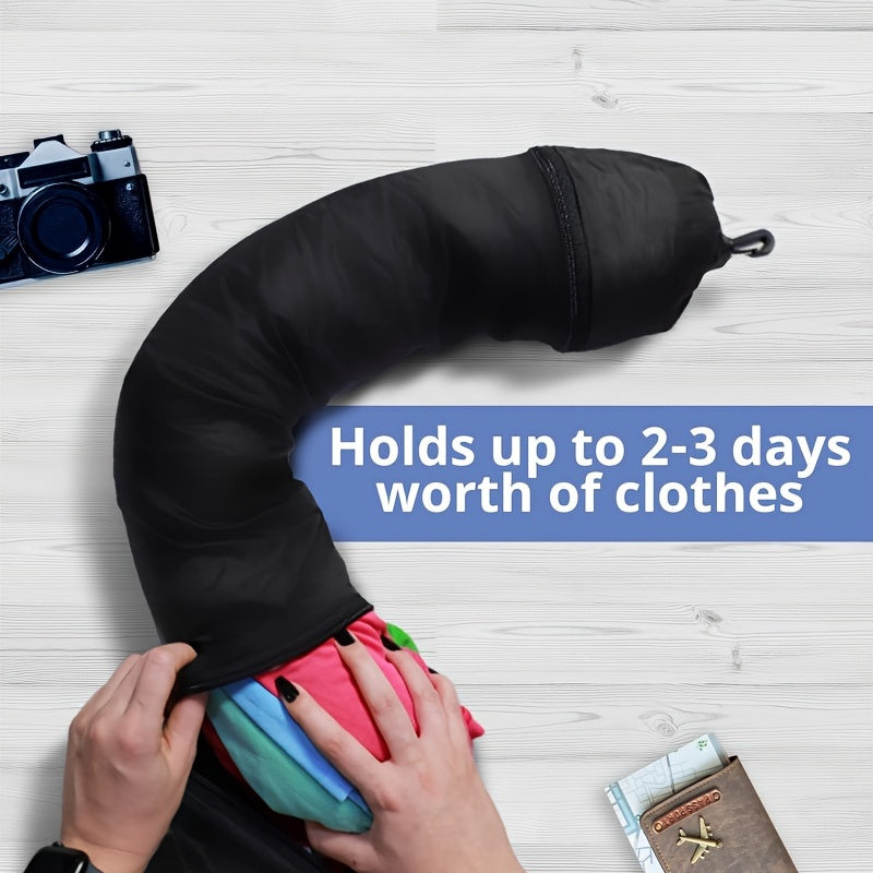 Multi-Functional Travel Pillow with Built-In Clothes Storage Waterproof Polyester
