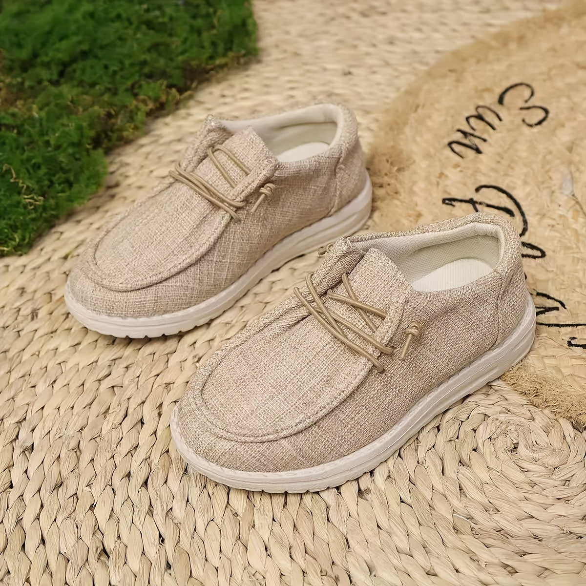 Children's Canvas Slip-On Shoes Lightweight Breathable Casual All-Season