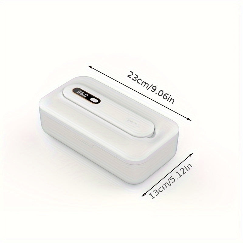 UV Ozone Cleaner Lamp with Detachable Tube 360° Sterilization Rechargeable White