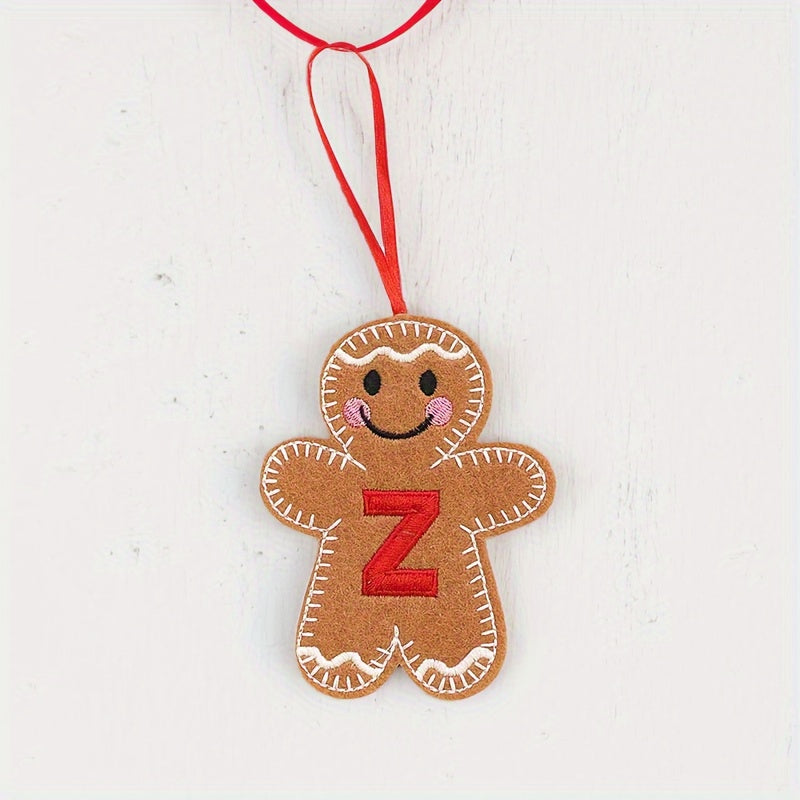 Fabric Gingerbread Man Christmas Ornament for Home and Kitchen Decoration