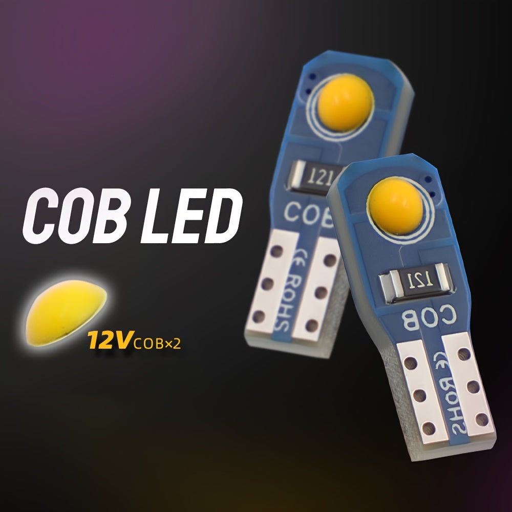 10 Pieces T5 LED Car Dashboard Lights 12V DC Instrument Panel Indicator