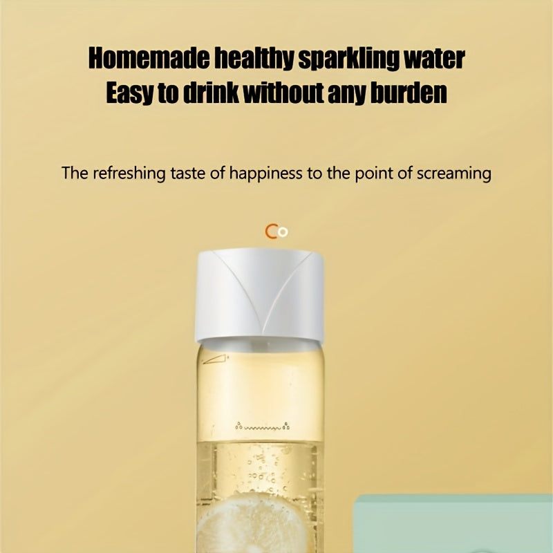Botella de agua con burbujas portátil para agua con gas, baja en calorías, sin aditivos