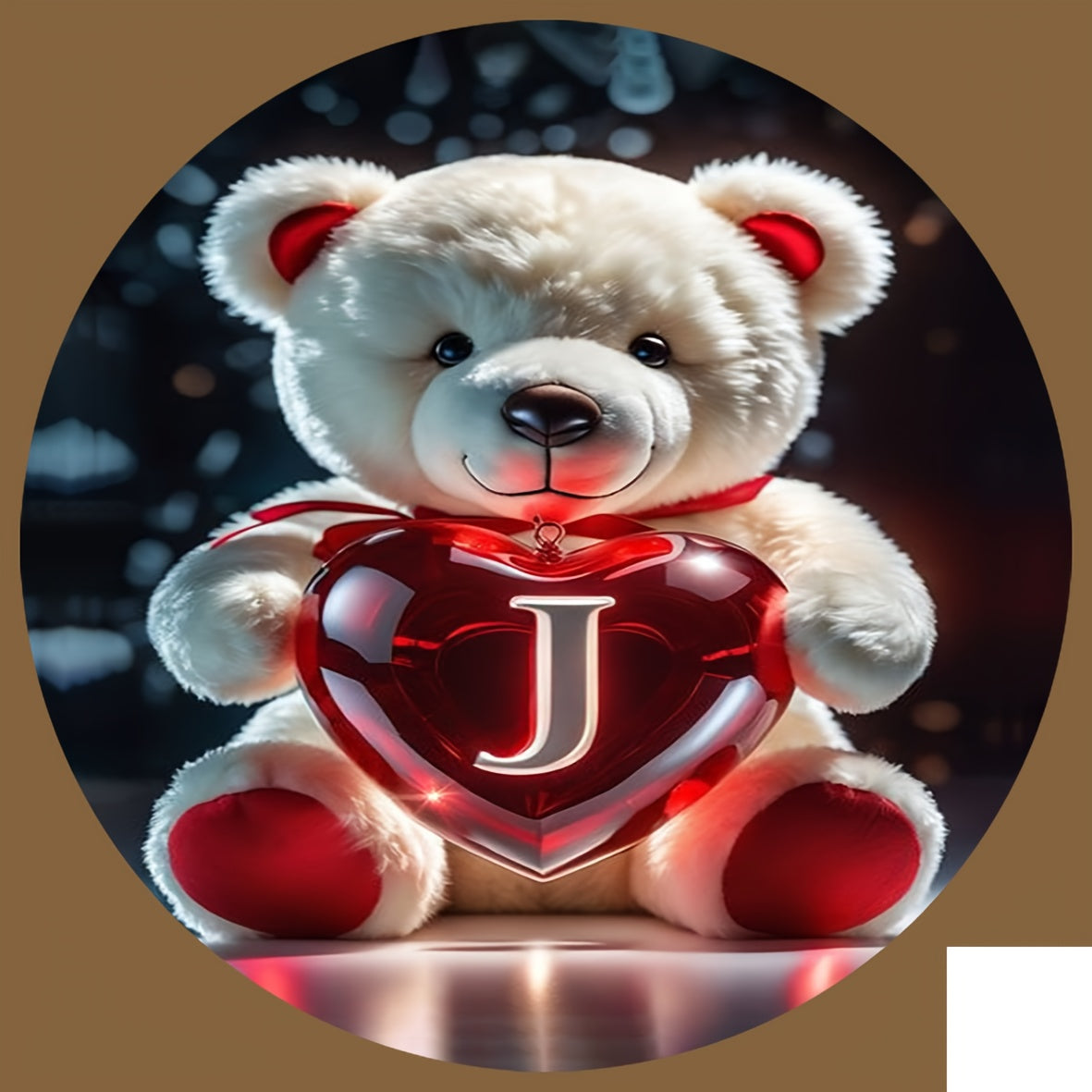 Animal Series Bear Alphabet Wooden Coaster for Drinks and Gifts