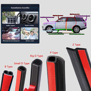 Car Seal Strip Rubber Gasket for Trunk Hood Door Sealing Tape 4M