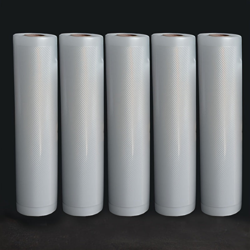 Vacuum Sealed Kitchen Storage Bags Set 5 Rolls Food Saver Organizer