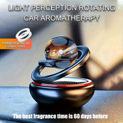 Solar Car Interior Rotation Trim Air Freshener with Paper Scented Tablets