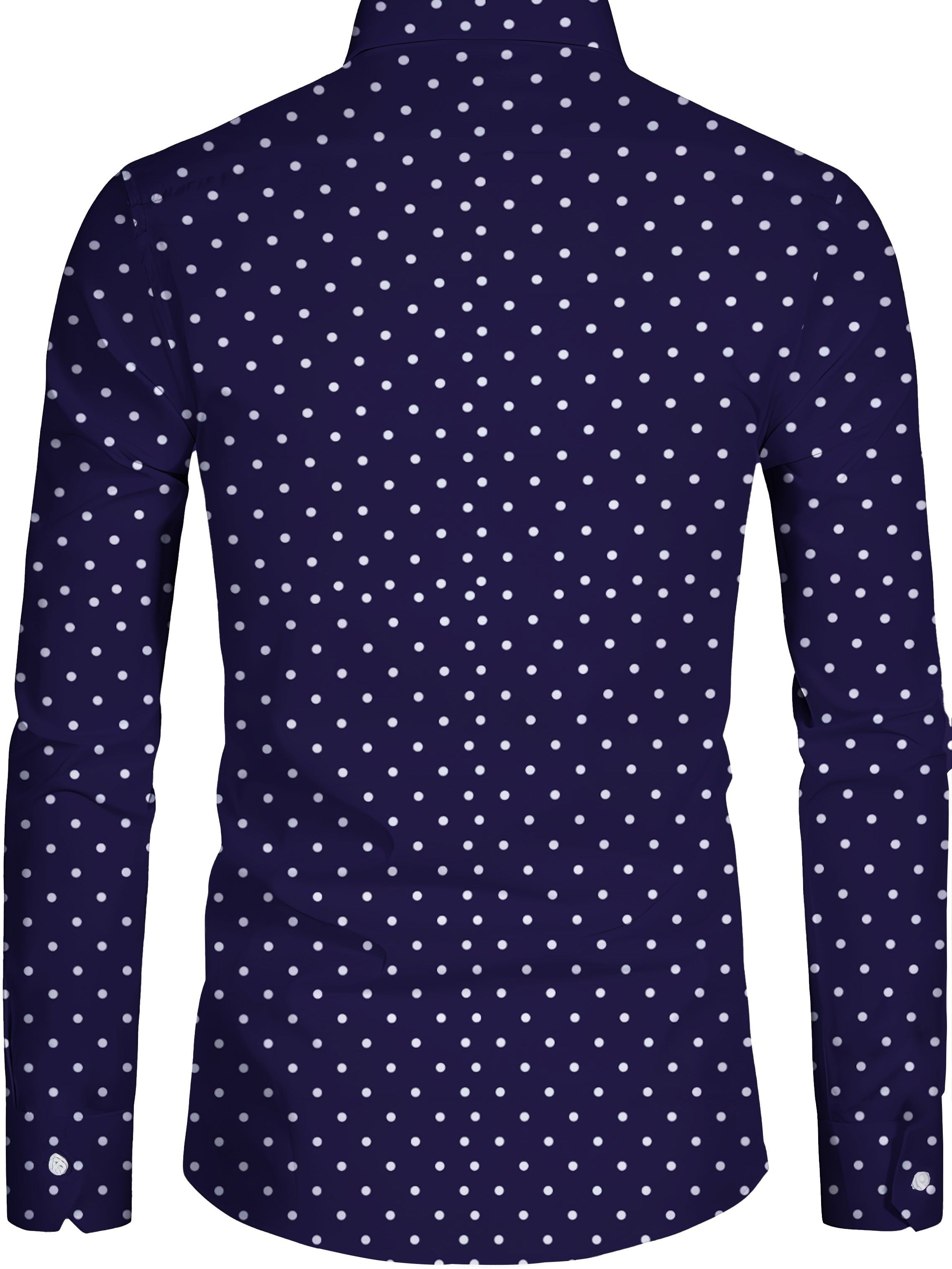 Мужская повседневная рубашка большого размера в горошек с 3D-принтом, длинный рукав, на пуговицах