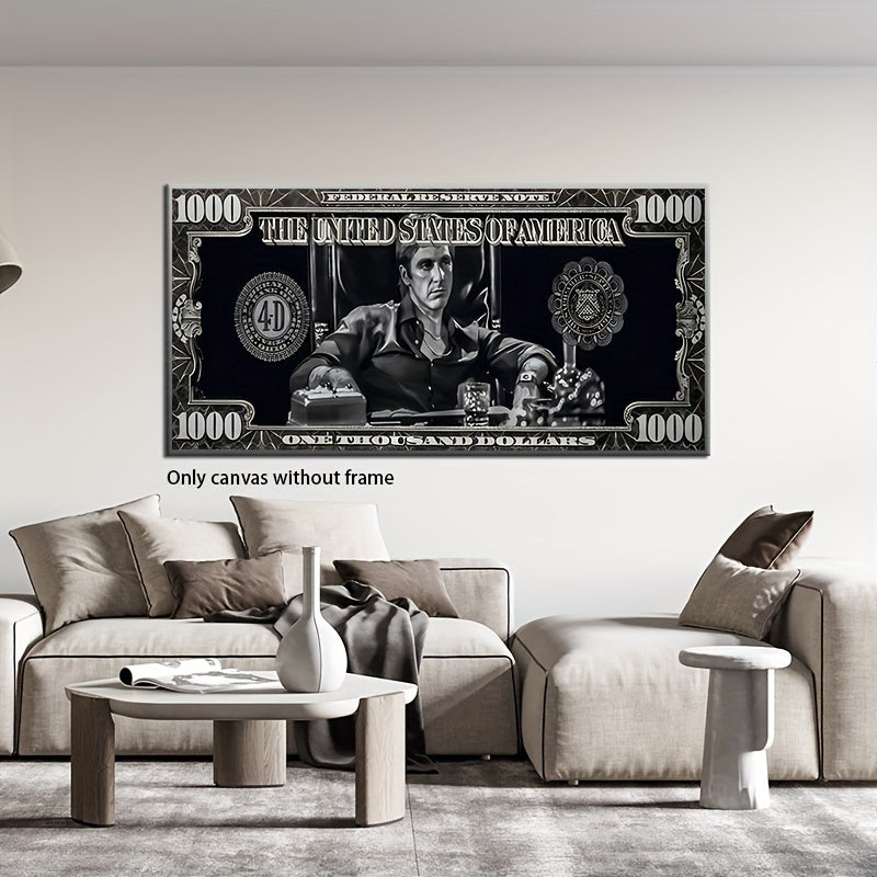 Unframed Canvas Wall Art Movie Character Art Deco Ink Poster for Living Room Bedroom Office