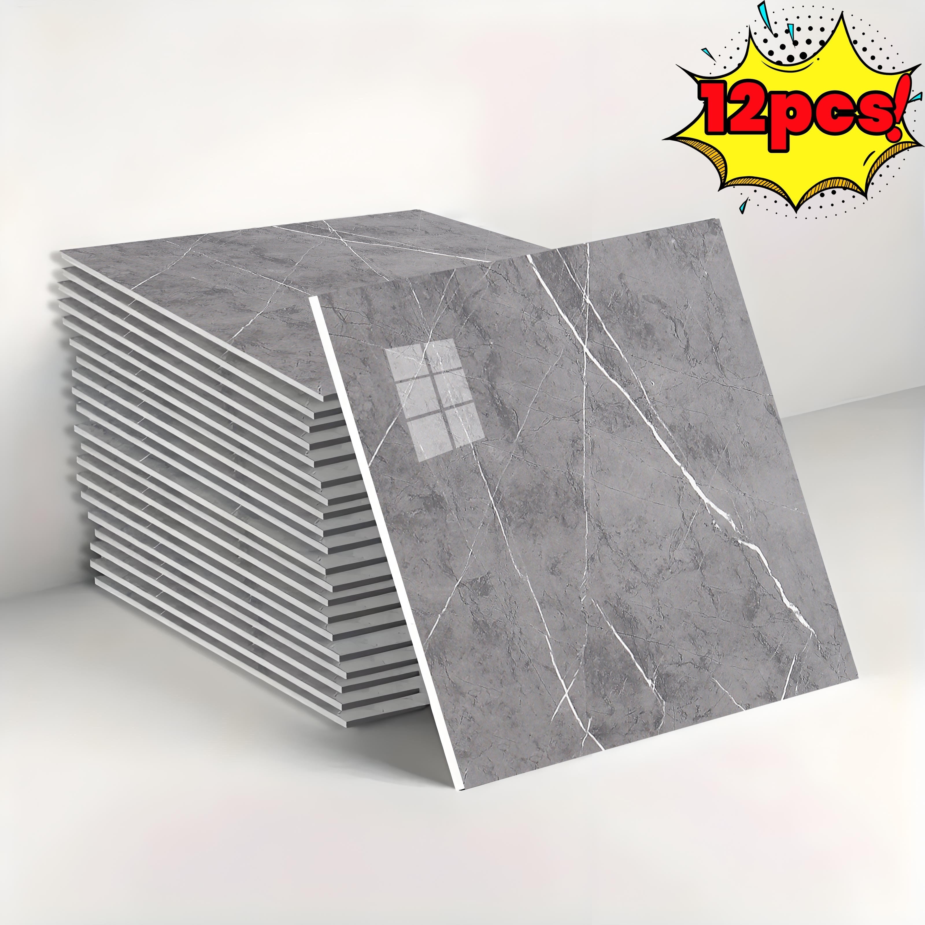 Vintage Marble Self-Adhesive Wall Tiles Waterproof Peel and Stick Backsplash for Bathroom Kitchen Living Room