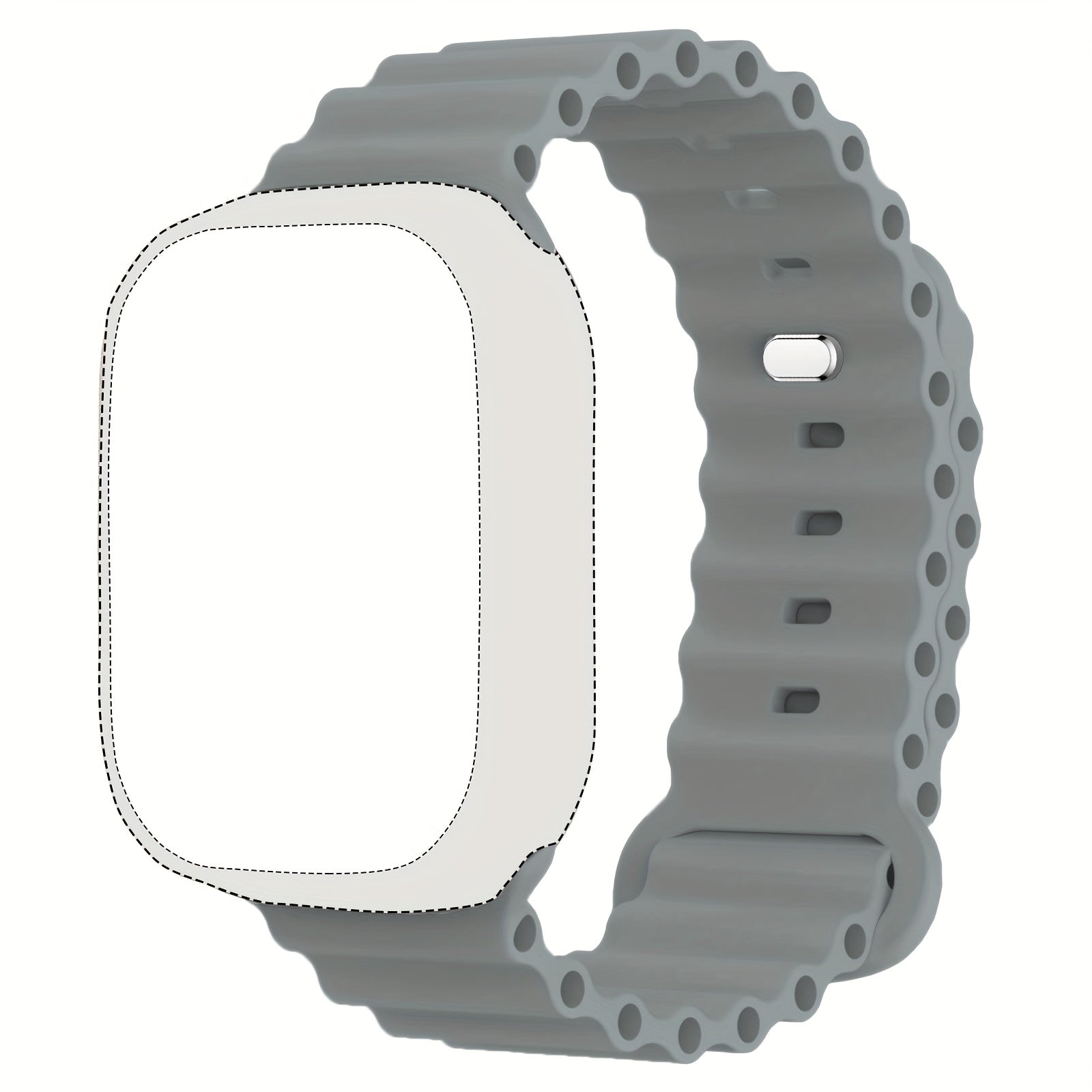 Silicone Sport Band for Apple Watch Ultra Series Waterproof Breathable Compatible with 45mm 46mm 44mm 42mm 49mm Men Women