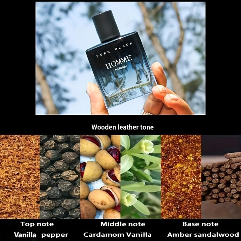 Men's Eau de Toilette Fragrance Spray 5-15% Oriental Notes Alcohol-Based Cruelty-Free 100ml