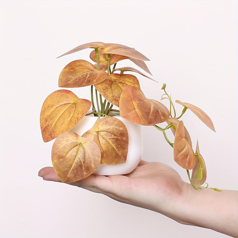 Искусственное зеленое растение для дома, офиса или декора полок.