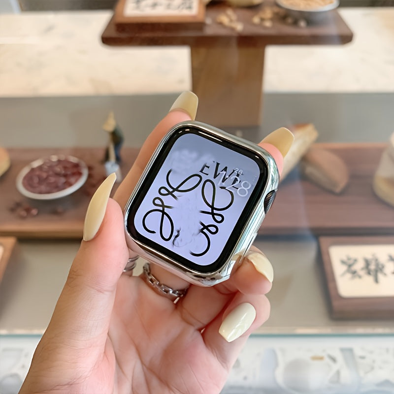 TPU Bumper Cover for iWatch Screen Protector Compatible with Series 9 8 7 SE 6 3 38mm 40mm 41mm 42mm 44mm 45mm