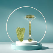 1/2 dona Tabiiy Jade Gua Sha Massaj Asboblari To'plami, Qo'l bilan yuzni aylantiruvchi, Ona va Qiz do'sti uchun ajoyib 14-fevral sovg'asi