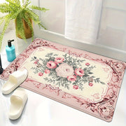 Valentine's Day Floral Door Mat Non-Slip Water Oil Resistant Entryway Rug