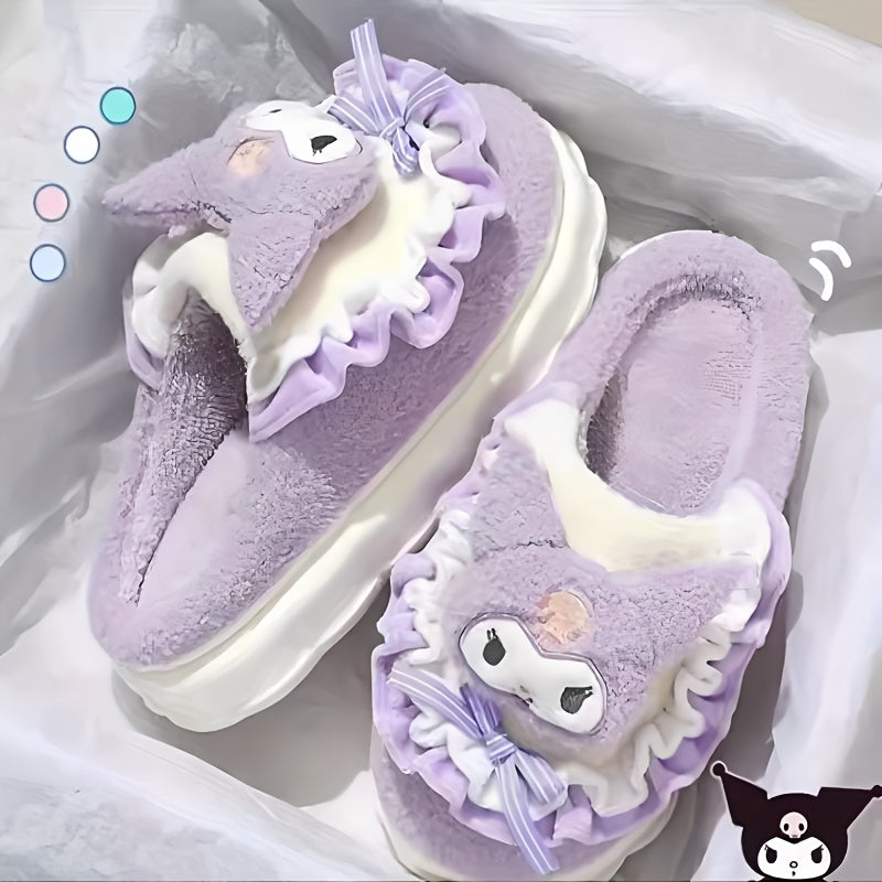 Women's Plush Cartoon Indoor Slippers Warm Cozy Autumn Winter