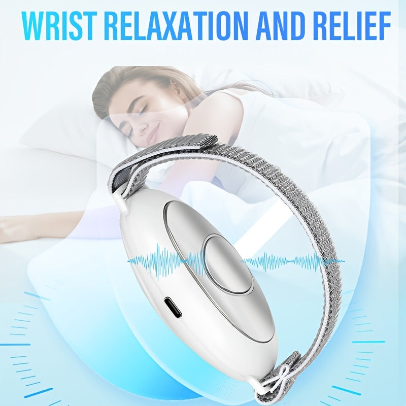 Dispositivo portátil de ayuda para dormir con configuraciones ajustables, recargable por USB, herramienta de masaje con cuerda de mano