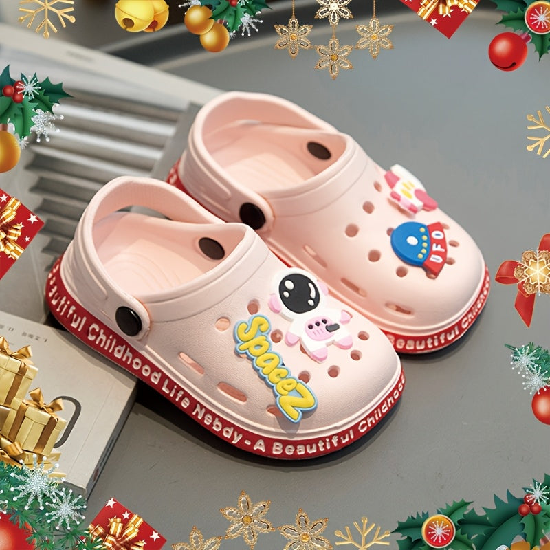 Boys' All-Season Lightweight EVA Cartoon Clogs and Mules for Casual Wear