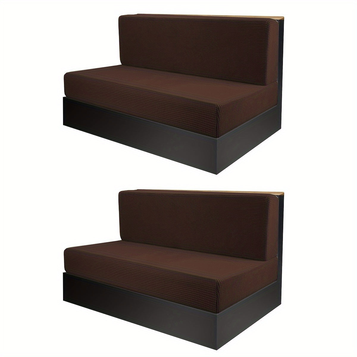 4-Piece RV Cushion Cover Set for Dinette and Sofa Protection Includes 2 Back and 2 Bench Covers