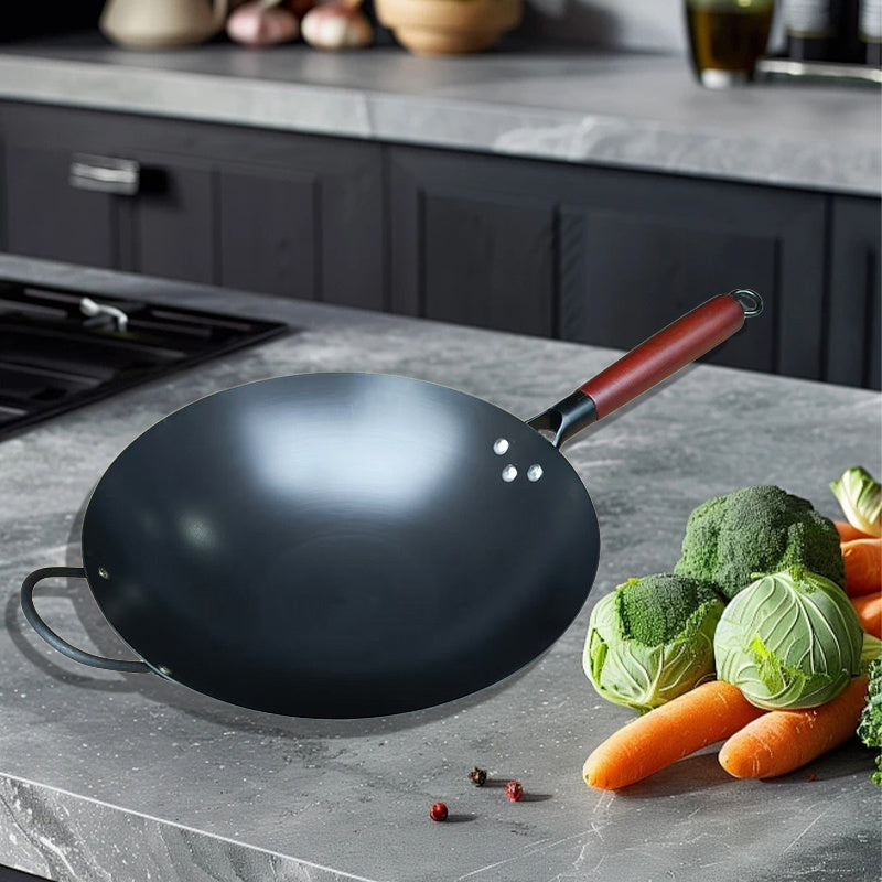 Cast Iron Skillet Non-Stick Fry Pan with Rust-Resistant Nitriding Bottom 10 Inch for Home Cooking