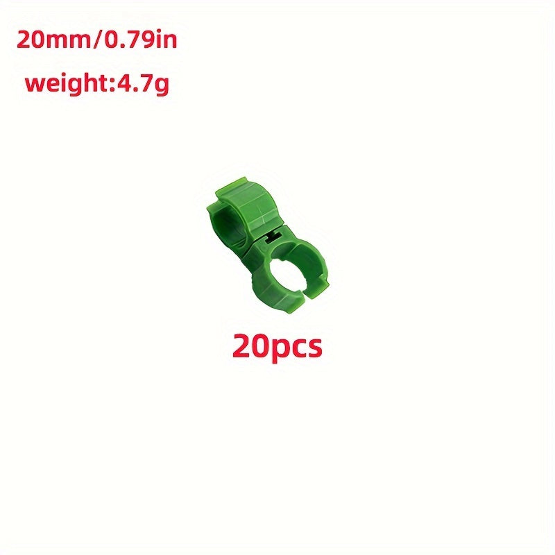 Adjustable Plastic Garden Clamp with 360° Rotation for Plant Support