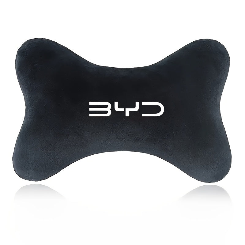 Cojín para asiento de coche con soporte para cuello para sedán, SUV, furgonetas, universal, negro