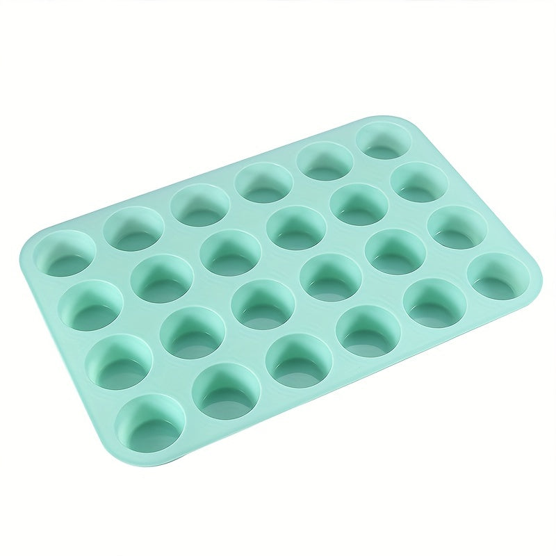 Mini Muffin Pan 24 Cavity Non-Stick Baking Mold for Cupcakes and Puddings