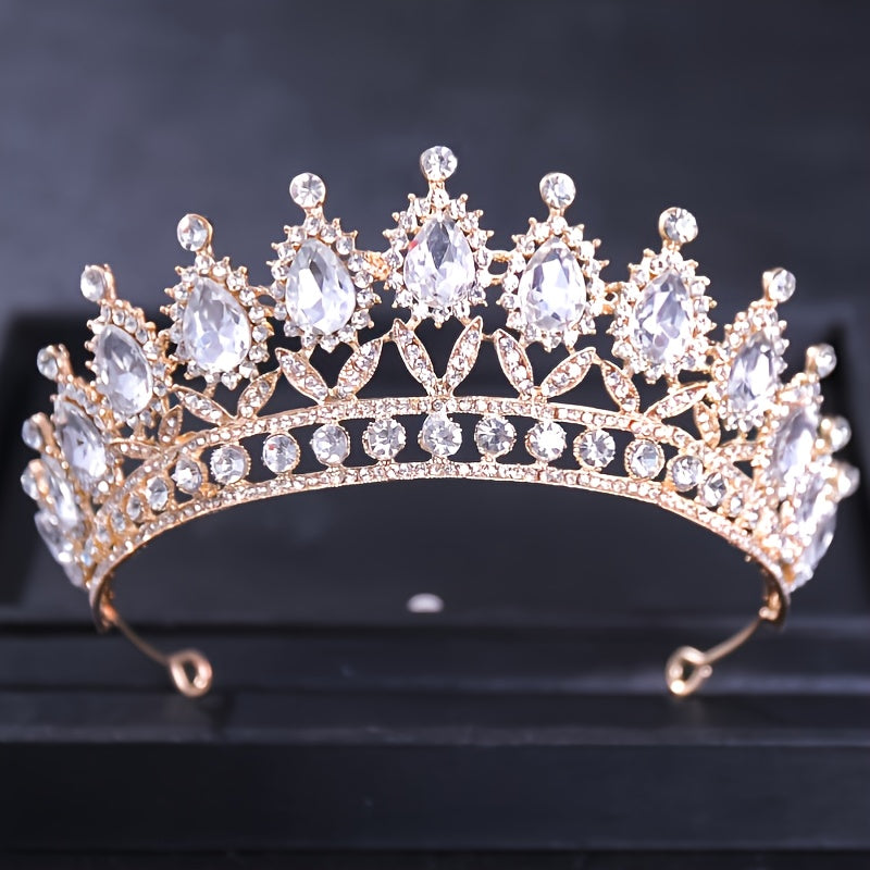 Sparkling Tiaras and Crowns for Brides and Princesses, Silver, Adjustable