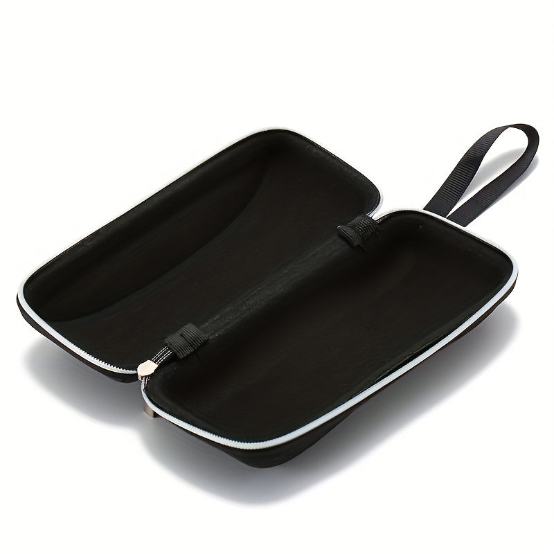 Juego de 4 fundas duraderas de EVA para gafas, protectores de gafas con cremallera, patrón de panal, unisex