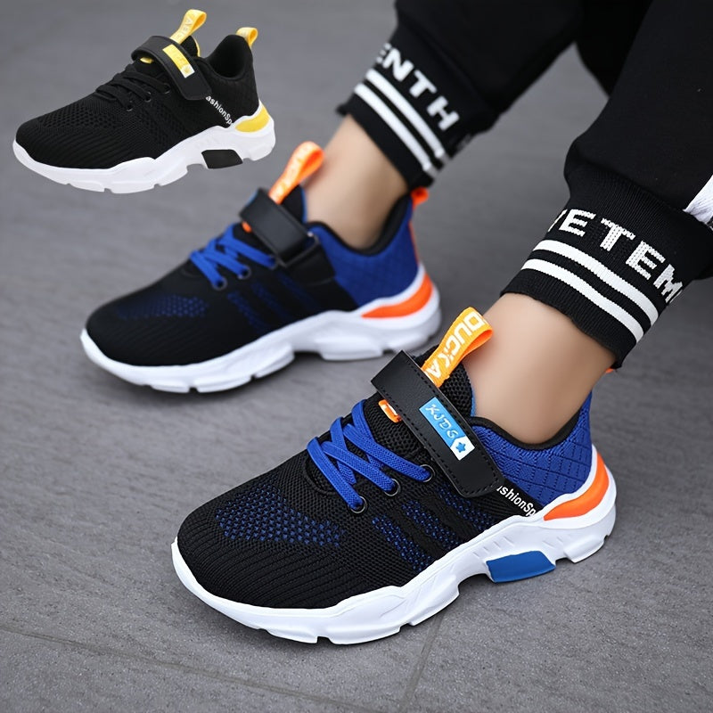 Мужские дышащие сетчатые кроссовки для возрастных групп до 14 лет с застежкой-кисточкой и подошвой из ЭВА