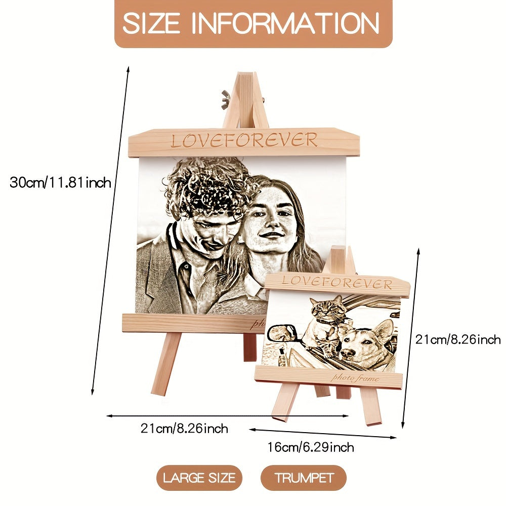 Уникальная деревянная фоторамка-елочная игрушка - персонализированный праздничный декор, идеальный подарок для близких, памятный сувенир для любимого питомца