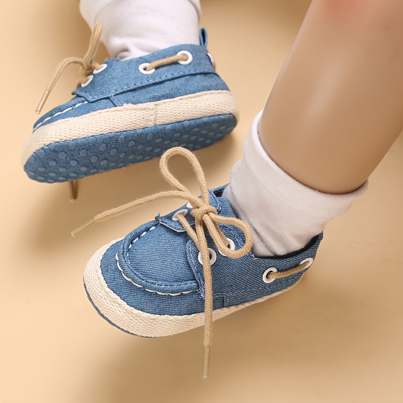 Uniseks Dengizchi Rasmiy Yumshoq Taglikli Bolalar Poyabzallari 0-18 Oylik