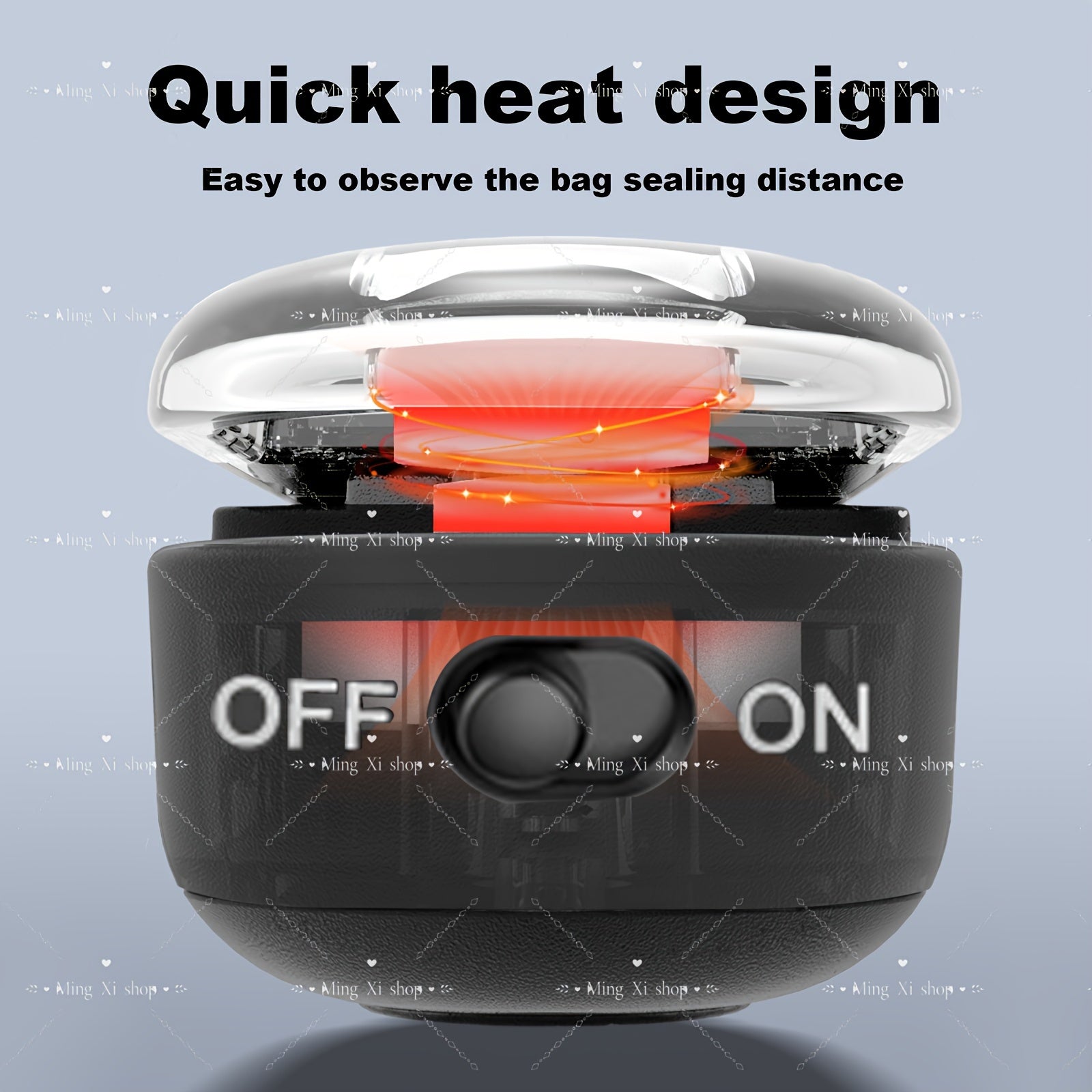 Mini Portable Food Vacuum Sealer and Cutter with Magnetic Mount