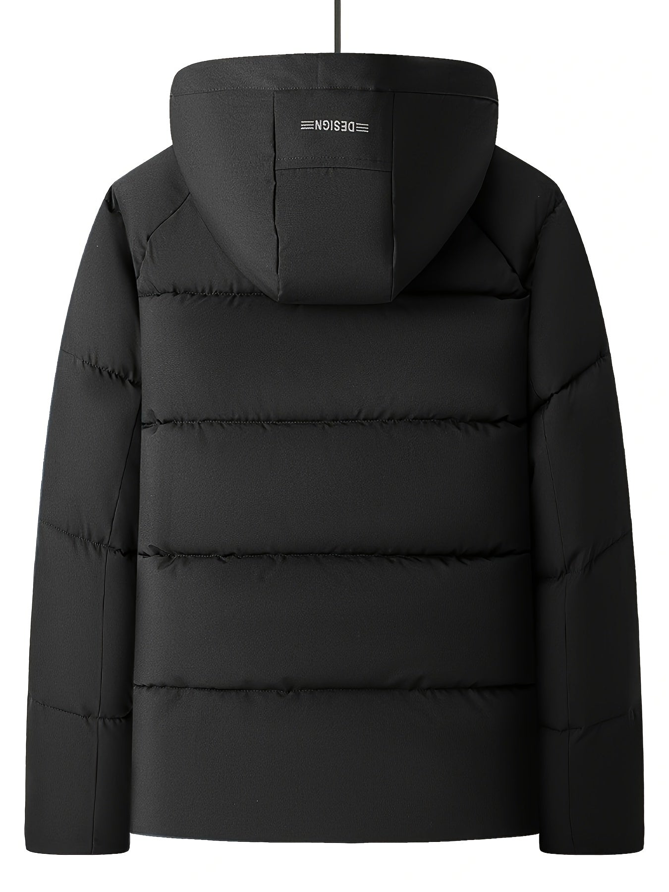 Chaqueta de invierno ligera y transpirable para hombre con capucha y detalle de cremallera