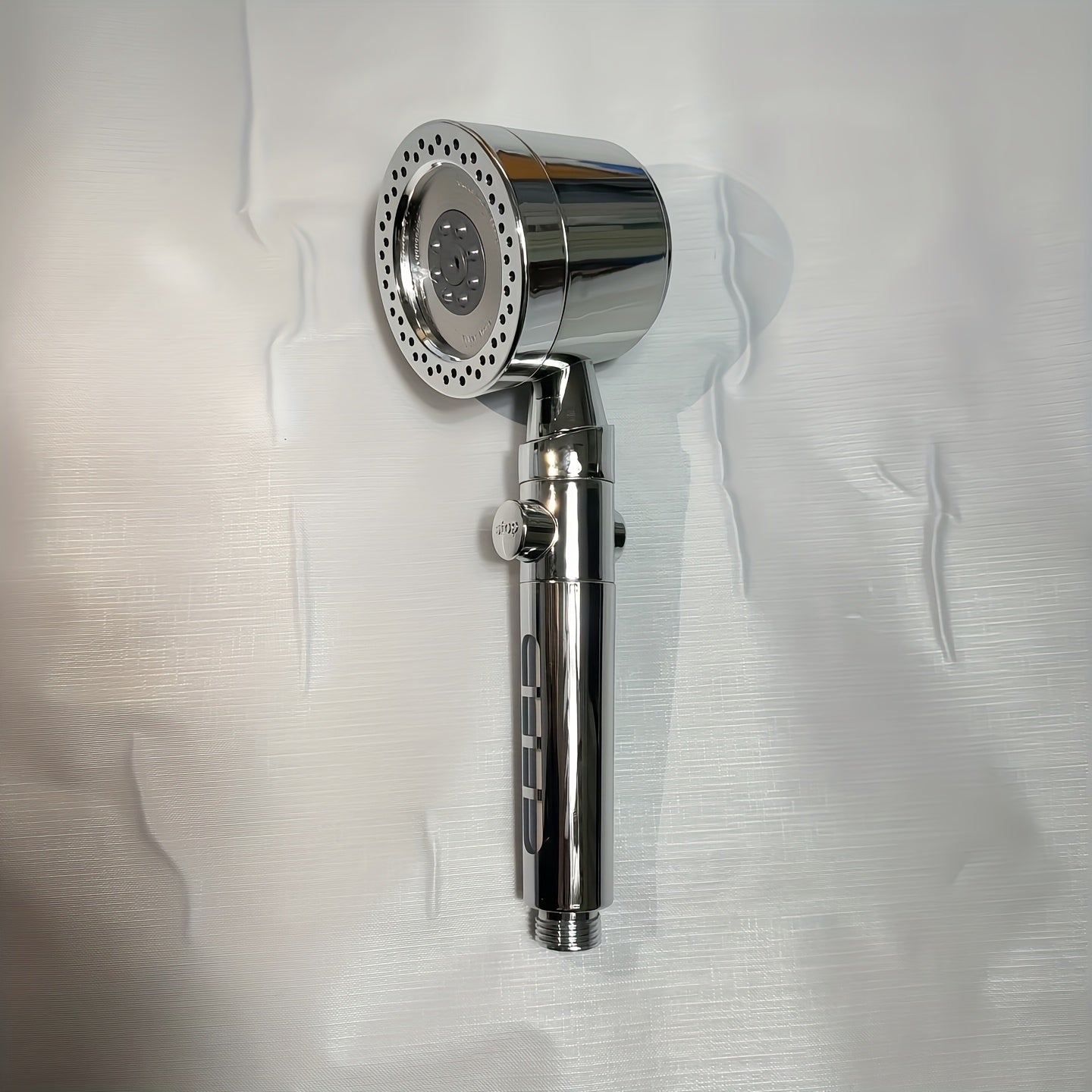 Cabezal de ducha de mano con 5 modos ajustables, acabado pulido, material ABS, rociado con filtro presurizado