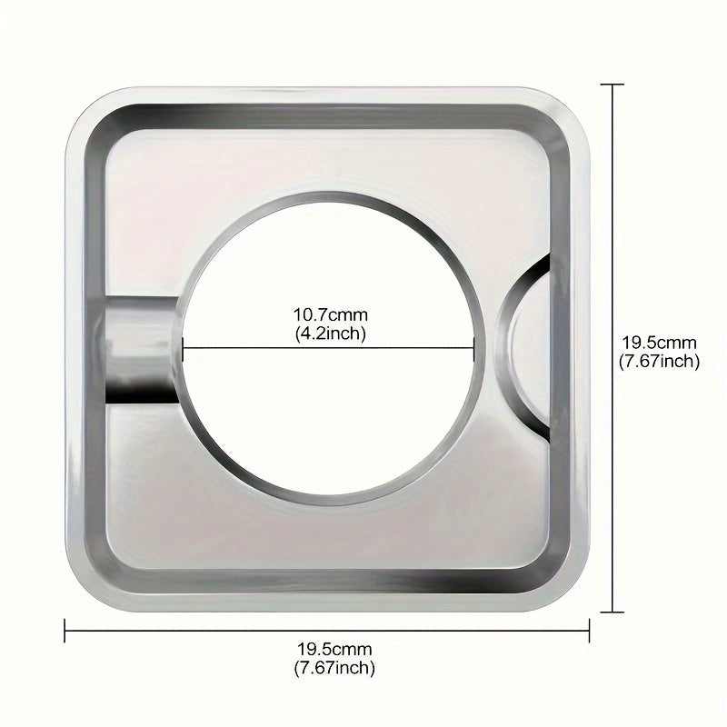 Asosiy oshxona aksessuarlari, ushbu 4 dona zanglamas po'latdan yasalgan kvadrat gaz pechka tomchilash idishlari SGP-400 va 786333, AP6011553, PS11744751, WP786333 modellari bilan mos keladi.