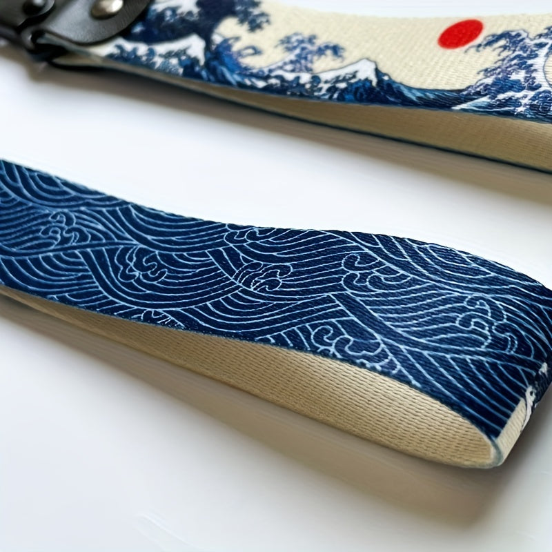 Unisex Sea Wave Keychain Car Motorcycle Decor Blue Jewelry