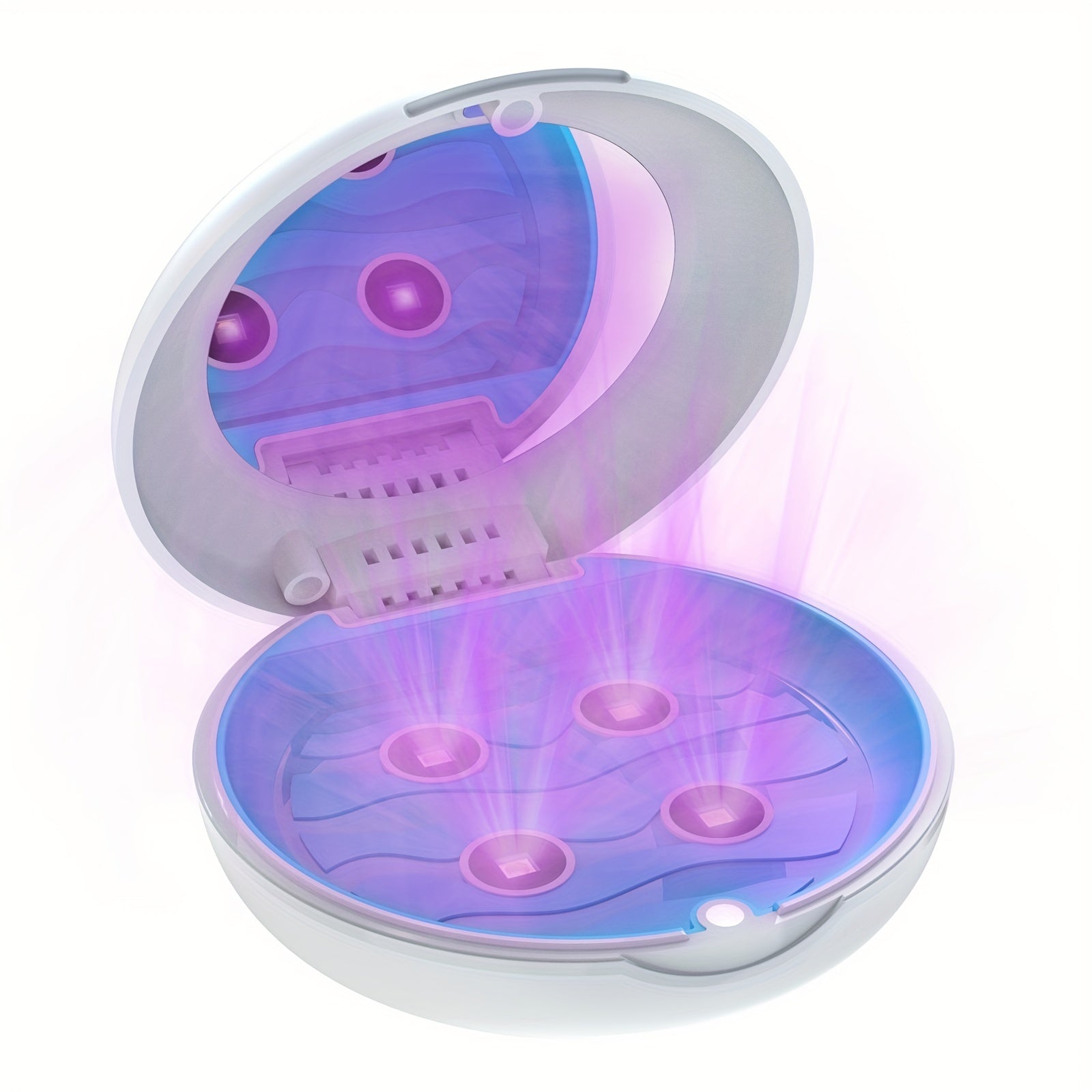 LED UV Retainer Cleaning Case with UVC Technology and Rechargeable Battery