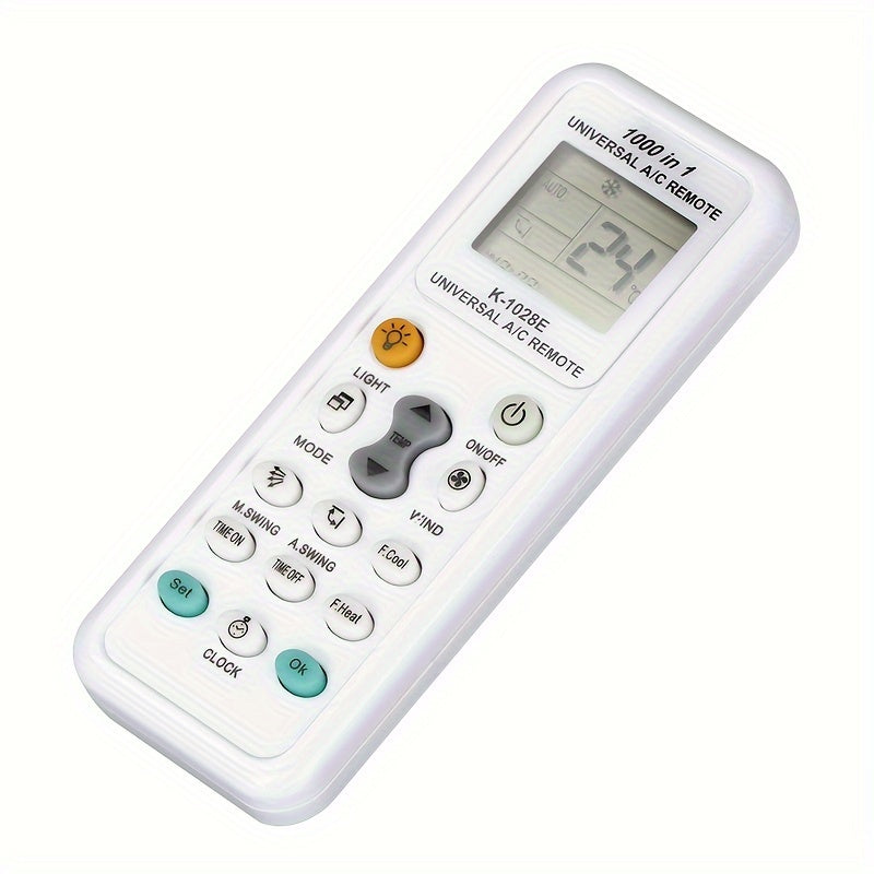 Universal Air Conditioning Remote Control 1000 in 1 K-1028E English Version Plastic