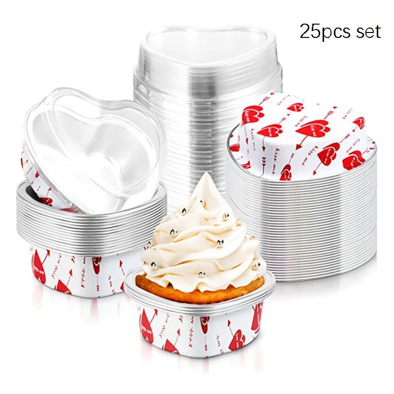 Heart Shaped Mini Loaf Pan with Lid for Baking, Small Cake Mold, Air Fryer Compatible